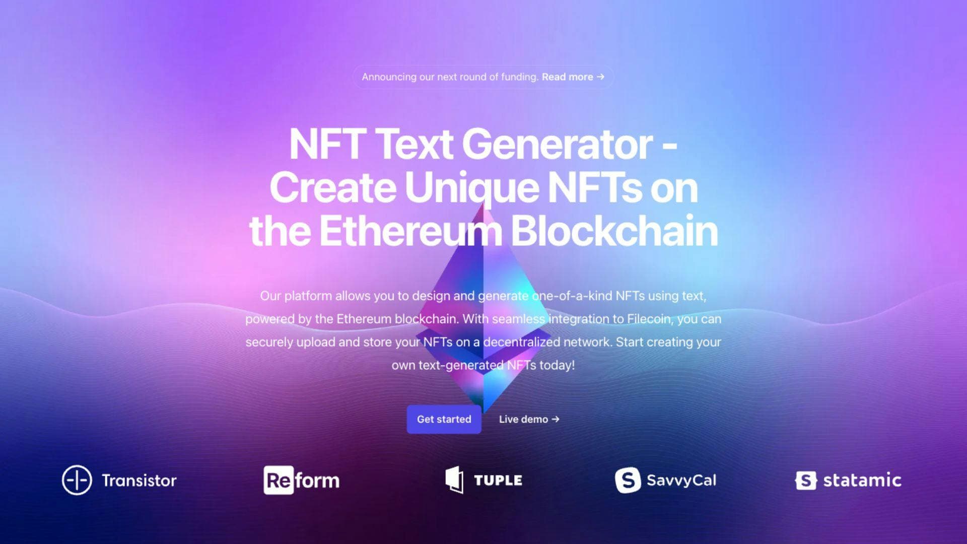 Cover Image for Text NFT Generator dApp